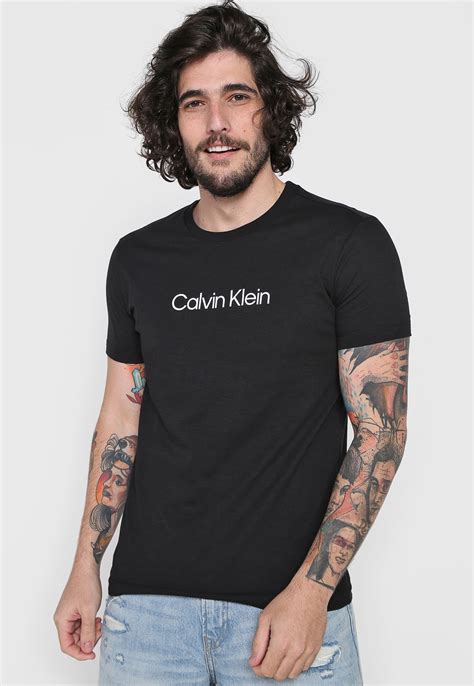 camiseta calvin klein preta